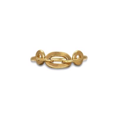 Jane Kønig Row Chain Ring Guld front